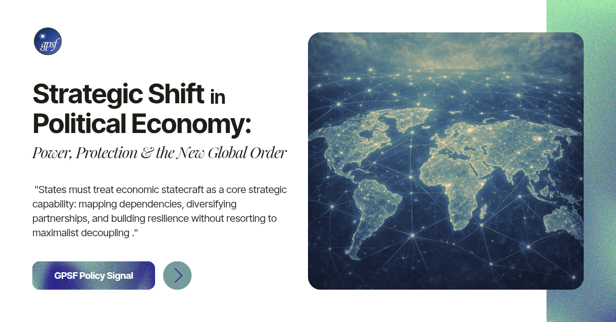 Strategic Shift in Political Economy: Power, Protection & the New Global Order